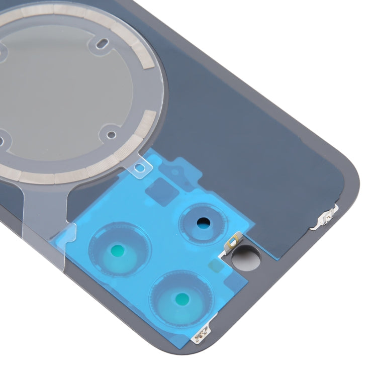 For iPhone 16 Pro Original Glass Battery Back Cover with Camera Lens Cover + MagSafe Magnet(Black)