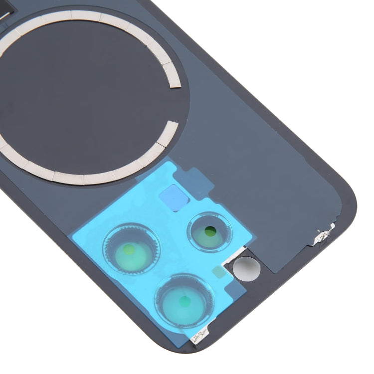 For iPhone 16 Pro Original Glass Battery Back Cover with Camera Lens Cover + MagSafe Magnet(White)