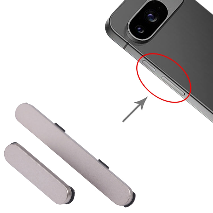 For Google Pixel 9 Original Power Button and Volume Control Button (Beige)