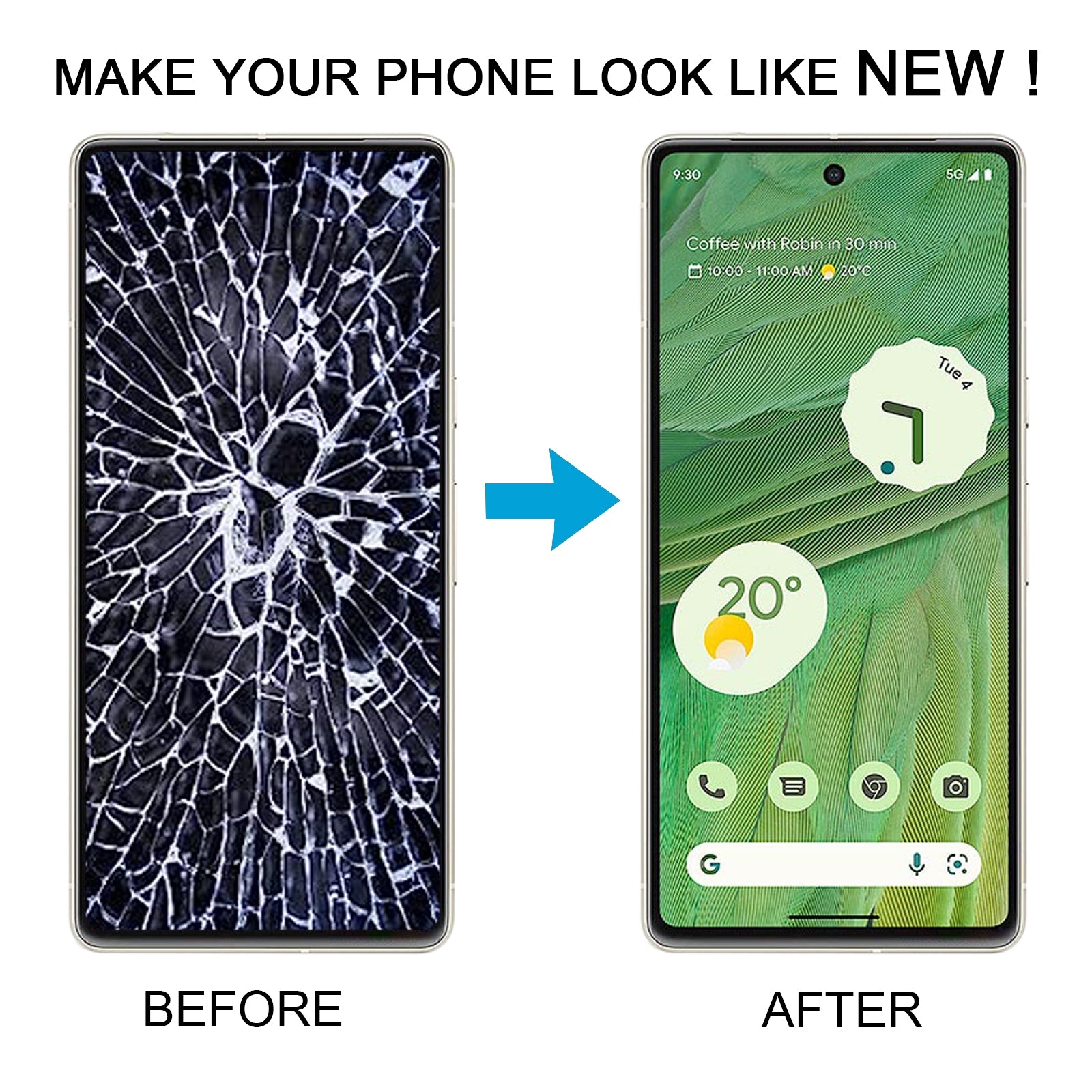 Google Pixel 7 OLED Quality LCD Display Screen Touch Digitizer Replacement