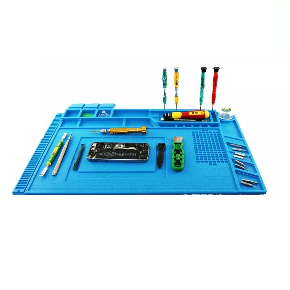 Solder Anti Static Magnetic Silicone Heat Insulation Pad Desk Work Repair Mat