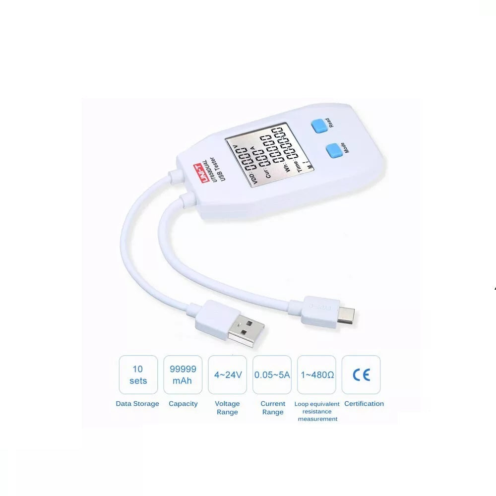 USB Power Meter LCD USB Tester Detector Voltmeter Ammeter Digital Power Capacity