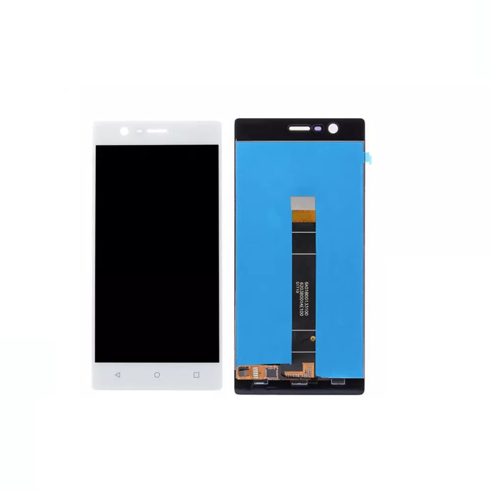 For Nokia 3 Replacement LCD Touch Screen Digitizer Assembly ( White )