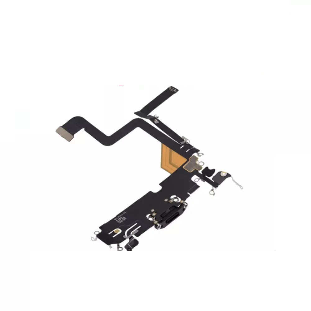 iPhone 14 Pro Black Charging Port Flex Microphone Cable Original With IC