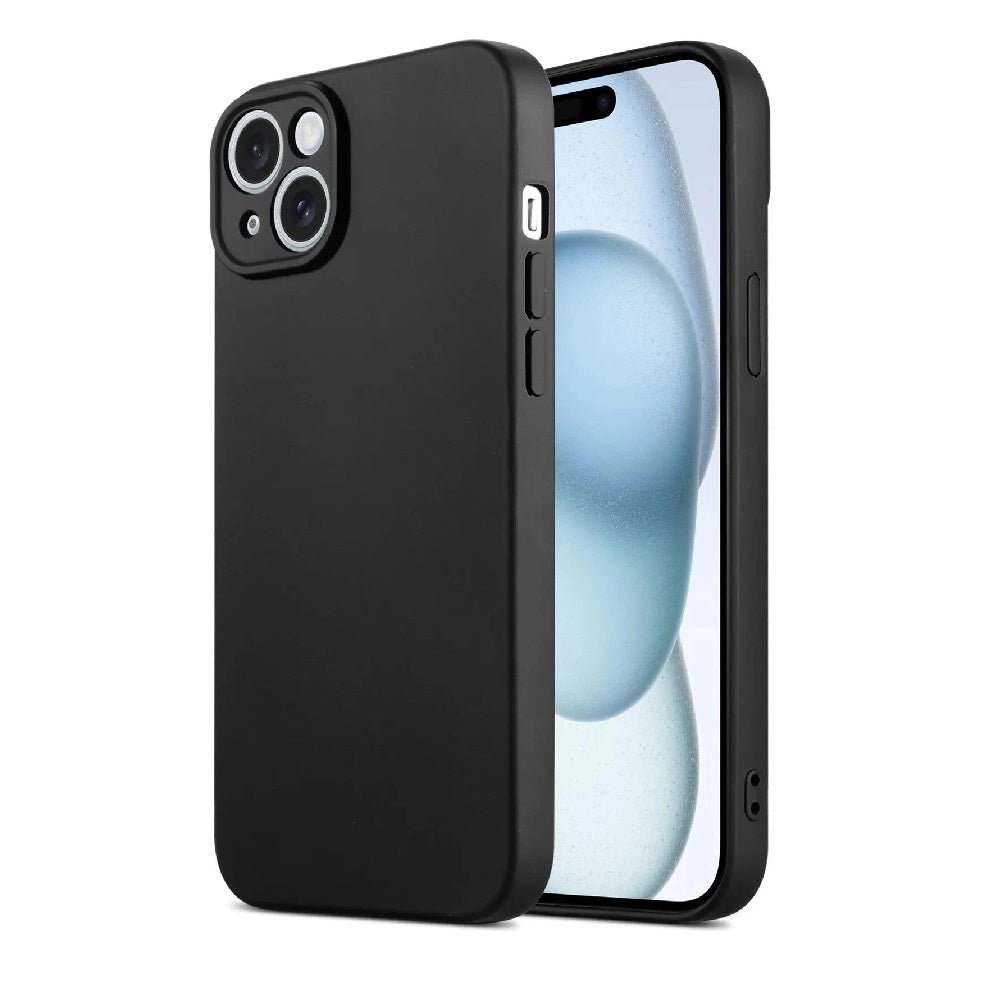 Black CASE FOR IPHONE 16 Pro Max Plus SILICONE GEL SHOCKPROOF COVER