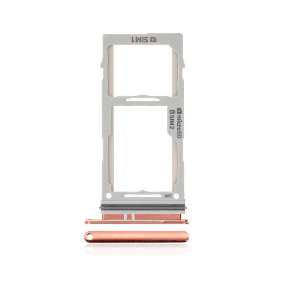 For Samsung Galaxy S10  S10 Plus Replacement Dual Sim Card Tray (Flamingo Pink) E-Tech61