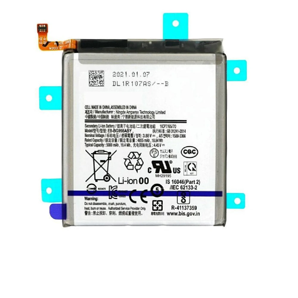 For Samsung Galaxy S21 Ultra 5G G998 Replacement Battery 5000mAh E-Tech61