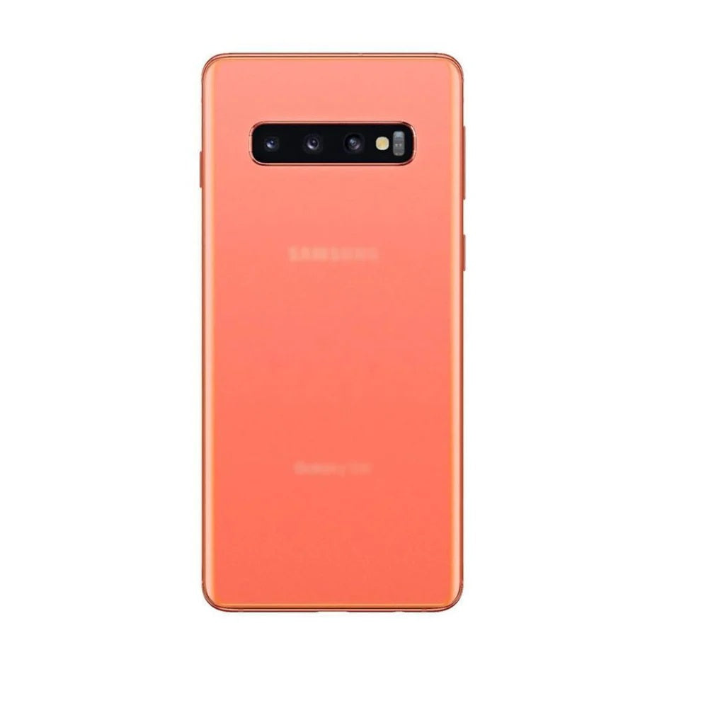 For Samsung Galaxy S10 Plus Replacement Rear Battery Cover with Adhesive (Flamingo Pink) E-Tech61