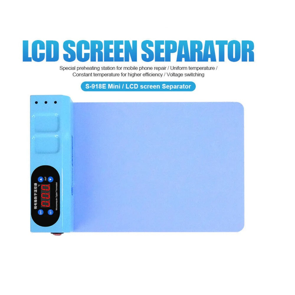 For Sunshine S918E Mini Heat Mat Screen and Back Separator For Phone Tablet Repair E-Tech61