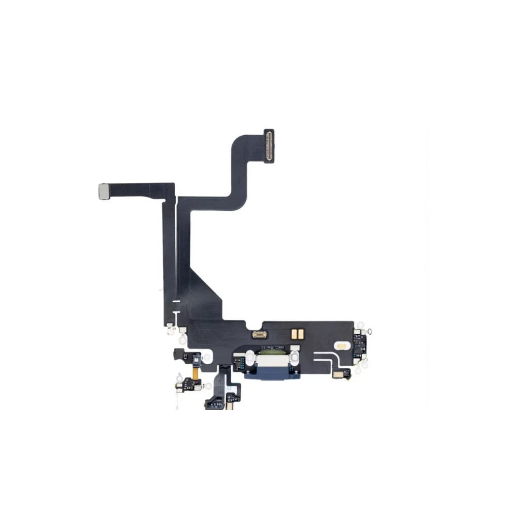 IPHONE 13 PRO BLUE POWER CHARGING PORT FLEX CABLE CONNECTOR ORIGINAL WITH IC