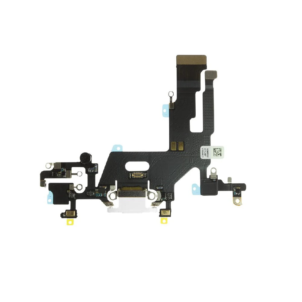 For Apple iPhone 11 Replacement Charging Port Flex With Main Microphone (White) E-Tech61