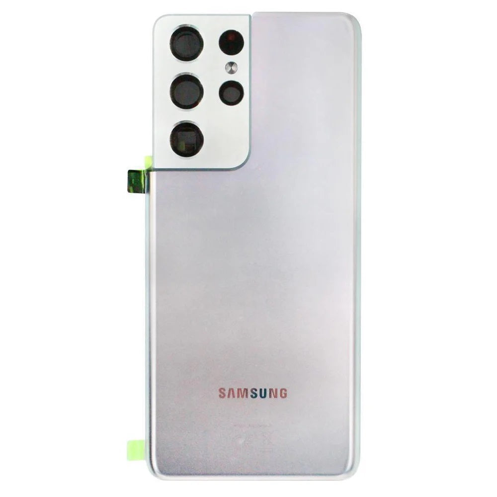 For Samsung Galaxy S21 Ultra 5G G998 Replacement Battery Cover (Phantom Silver) E-Tech61