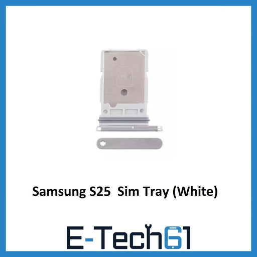 For Samsung Galaxy S25 Replacement Sim Tray Holder Slot ( White )