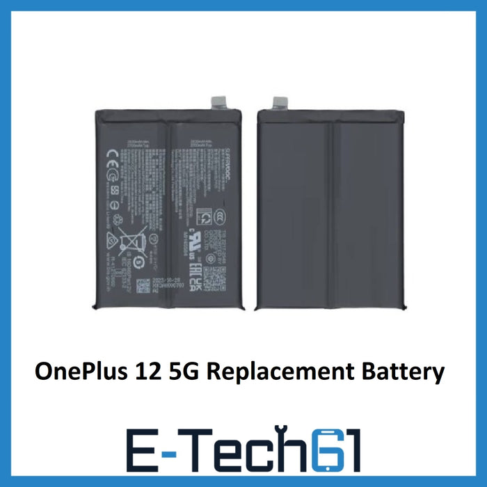 For OnePlus 12 5G Replacement Battery 5400 MAH Premium Quality