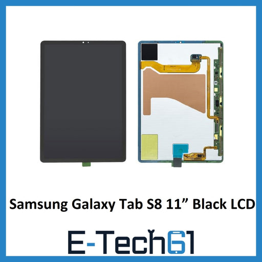 Samsung Galaxy Tab S8 11” SM-X700, SM-X706 Black LCD Display Screen Digitizer