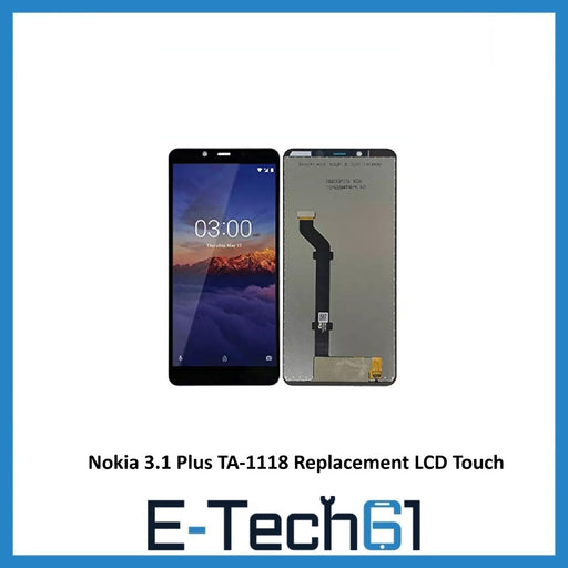 For Nokia 3.1 Plus TA-1118 Replacement LCD Touch Screen Display Digitizer