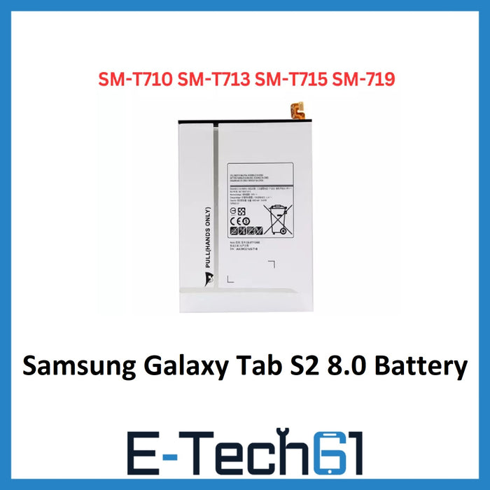 For Samsung Galaxy Tab S2 8.0 SM-T710 T713 T715 T719 Replacement Battery