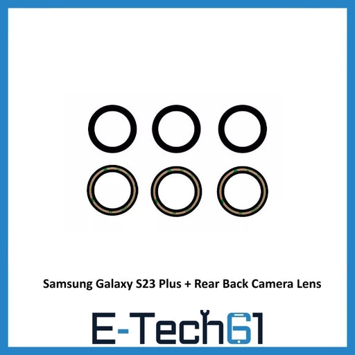 For Samsung Galaxy S23 Plus + Rear Back Camera Lens Replacement