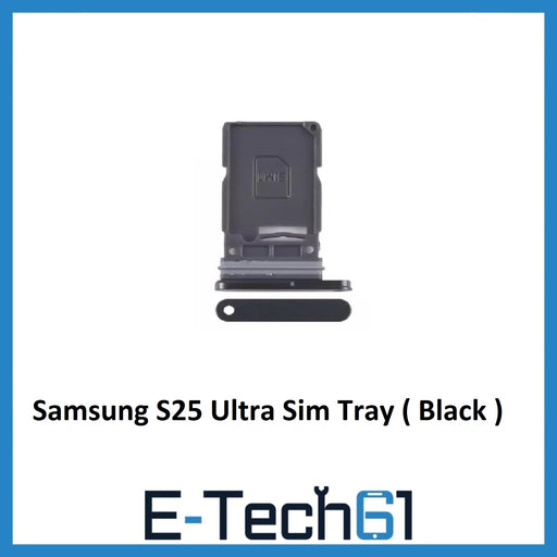For Samsung Galaxy S25 Ultra Replacement Dual Sim Tray Holder ( Black )