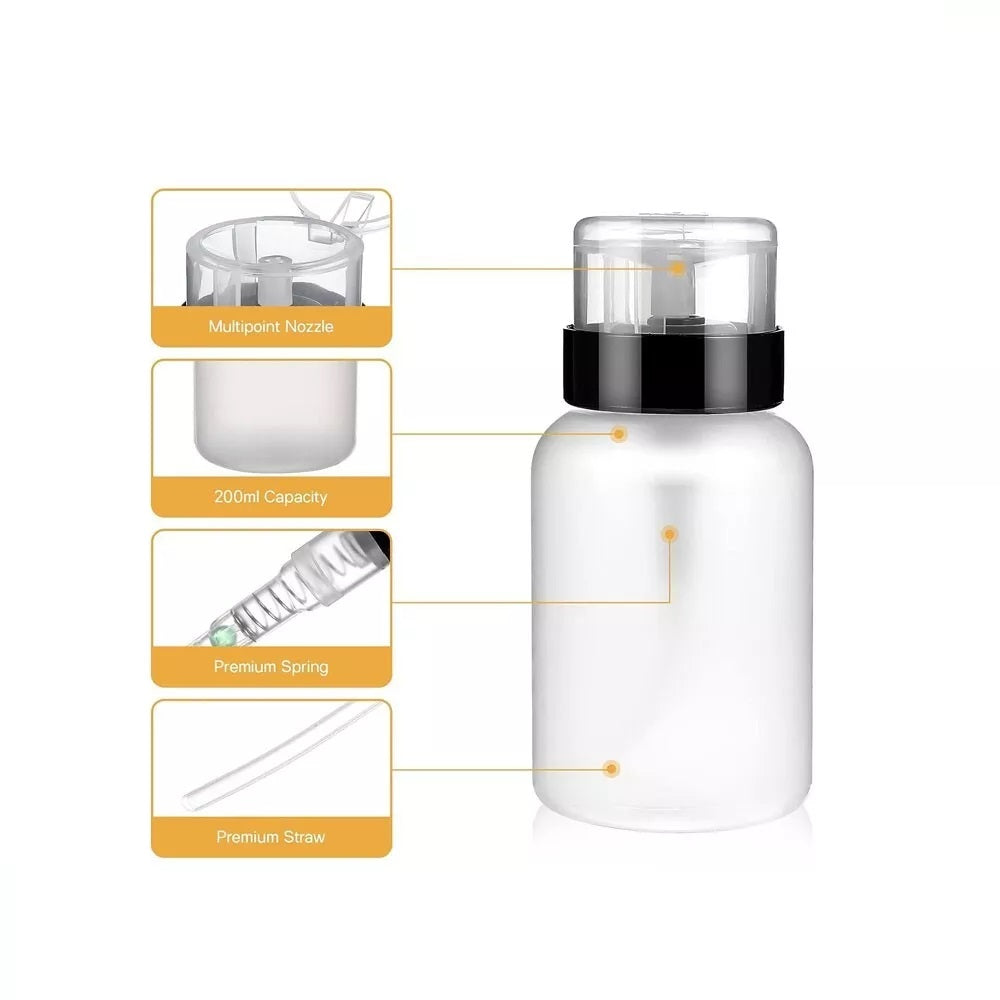 Cleaner Empty Refillable Hand Dispenser Pump IPA Bottle Nail Polish Remover