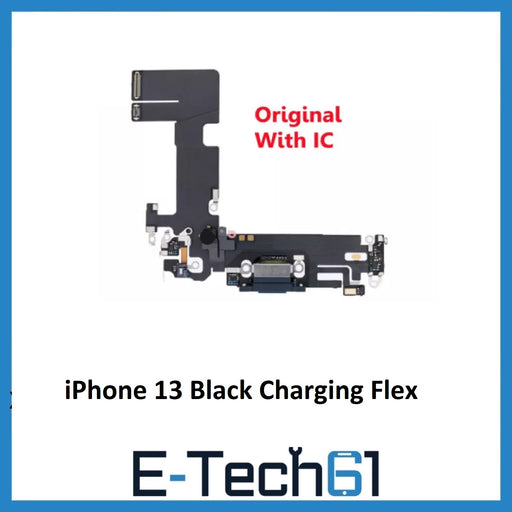 iPhone 13 Black Charging Port Flex Cable Original with IC