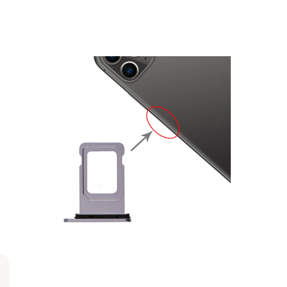 For Apple iPhone 11 Replacement SIM Card Tray (Purple) E-Tech61