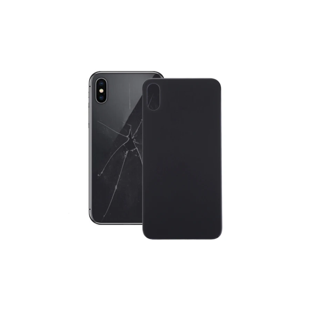 For Apple iPhone XS Max Replacement Back Glass (Black) E-Tech61