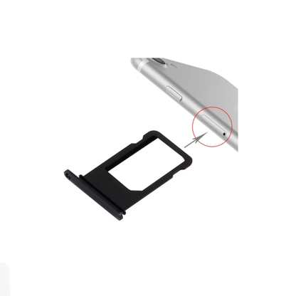 For Apple iPhone 7 Replacement Sim Card Tray - Matt Black E-Tech61