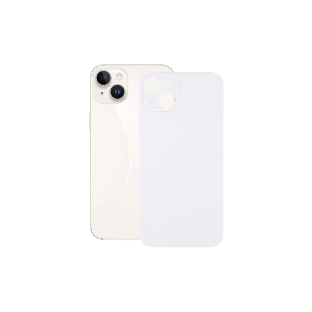 For iPhone 14 Pro Replacement Back Glass (Silver) E-Tech61