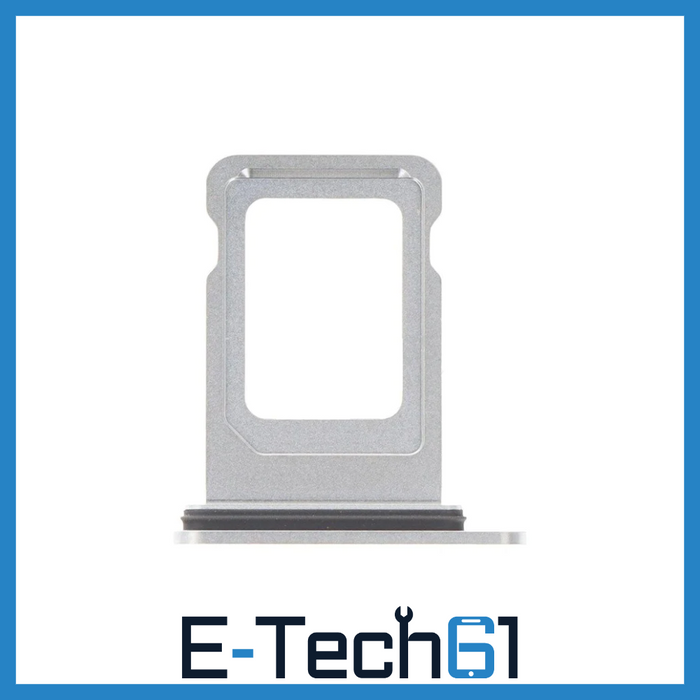 For iPhone 14 Pro / 14 Pro Max Replacement Sim Card Tray (Silver) E-Tech61