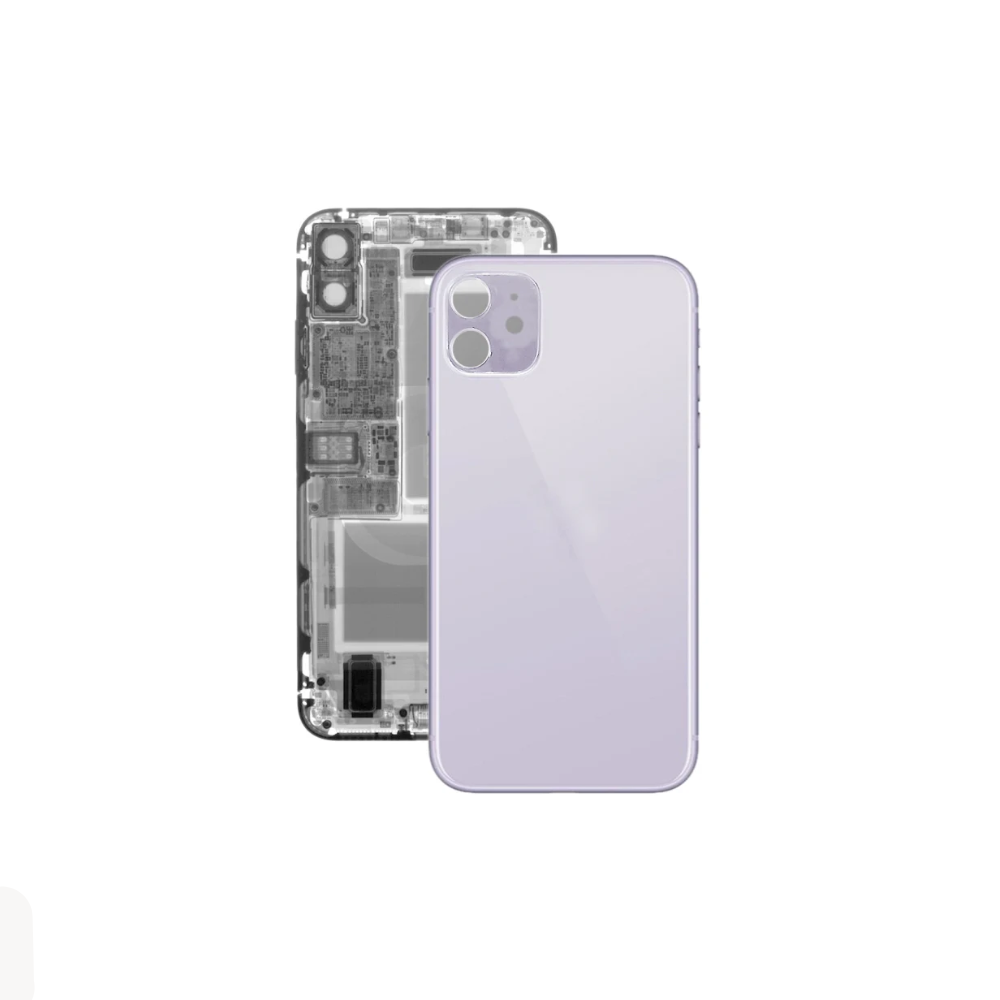 For Apple iPhone 11 Replacement Back Glass (Purple) E-Tech61