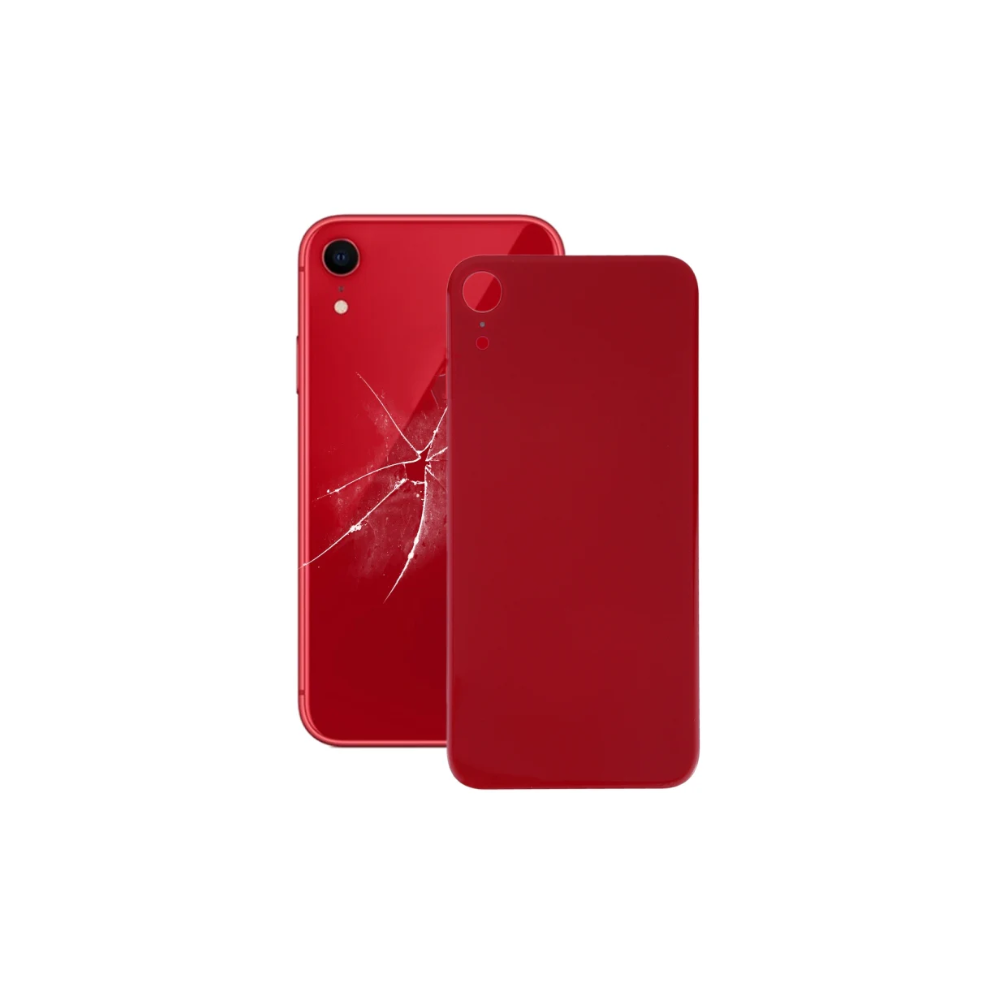 For Apple iPhone XR Replacement Back Glass (Red) E-Tech61
