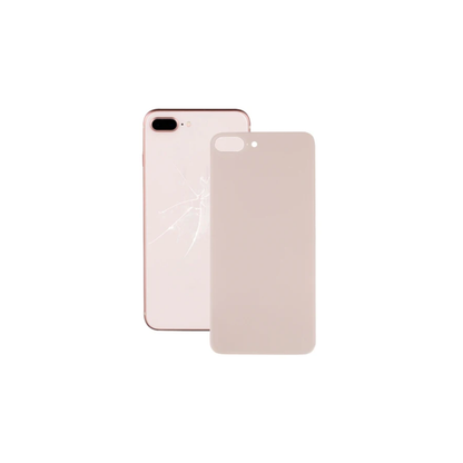 For Apple iPhone 8 Plus Replacement Back Glass (Rose Gold) Without Lens E-Tech61