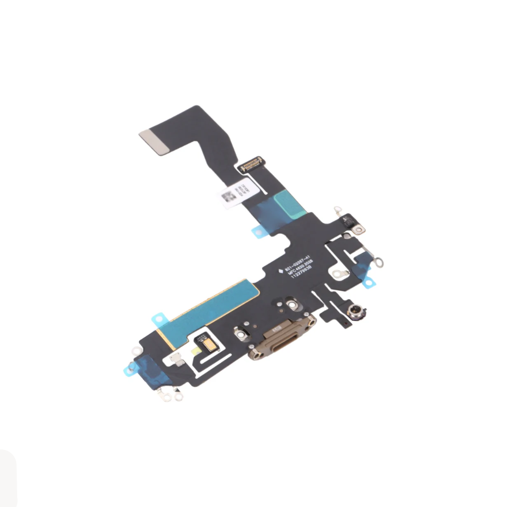 For Apple iPhone 12 / iPhone 12 Pro Replacement Charging Port Flex (Gold) E-Tech61.