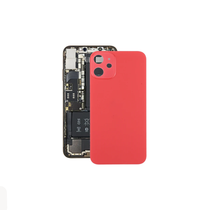 For Apple iPhone 12 Replacement Back Glass (Red) E-Tech61