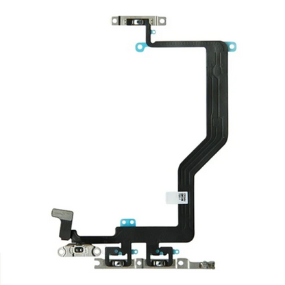 For iPhone 12 Pro Max Power Flex Cable Volume Buttons Mute Switch Metal Brackets