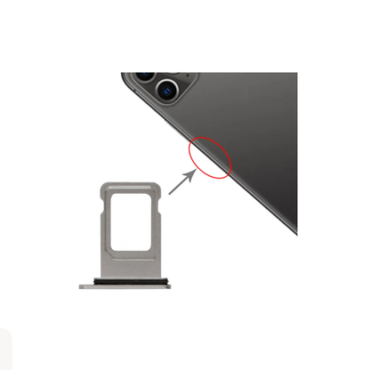 For Apple iPhone 11 Replacement SIM Card Tray (White) E-Tech61