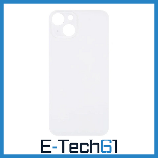 For iPhone 14 Replacement Back Glass (Starlight) E-Tech61