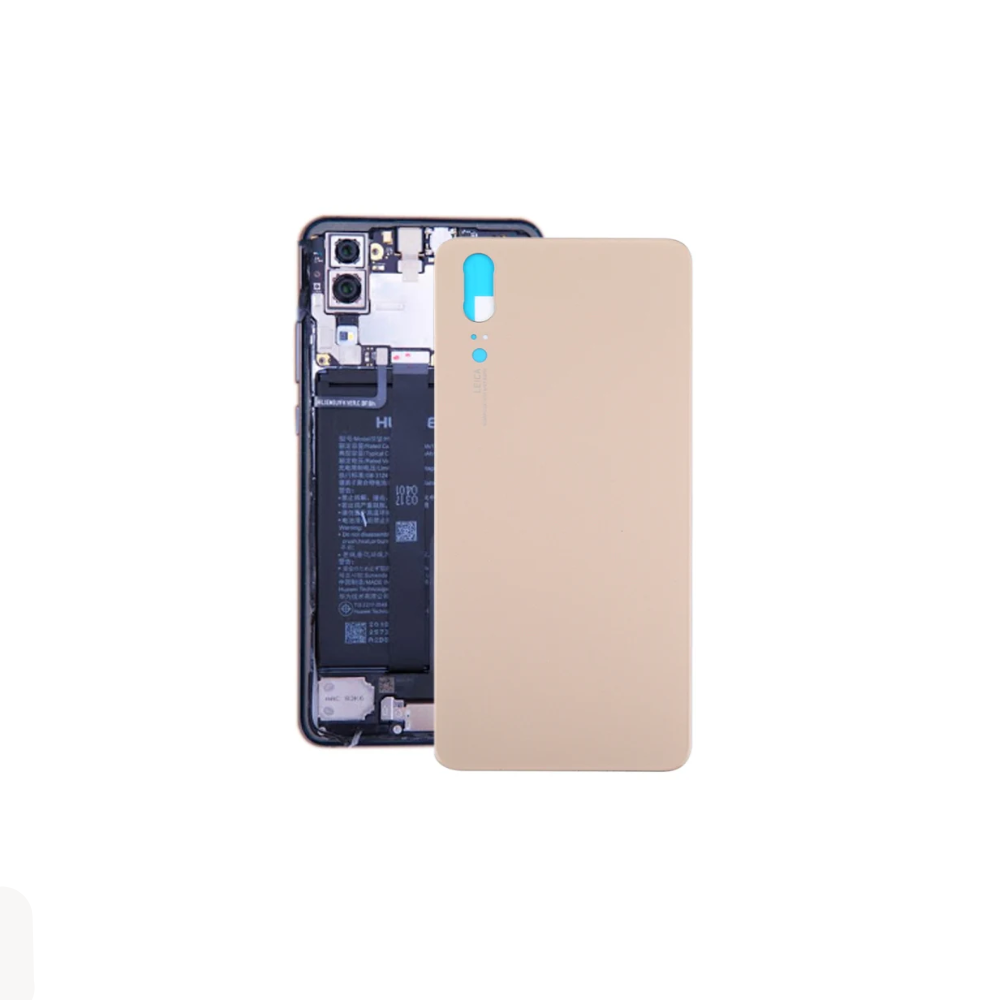 For Huawei P20 Replacement Rear Battery Cover Inc Lens with Adhesive (Gold) E-Tech61