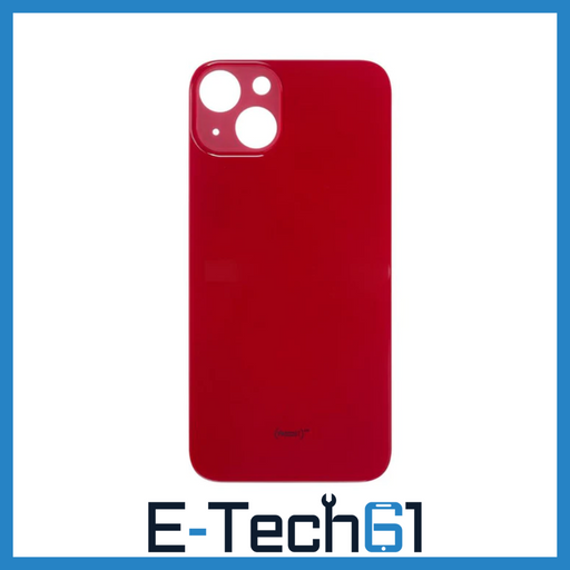 For Apple iPhone 13 Replacement Back Glass (Red) E-Tech61