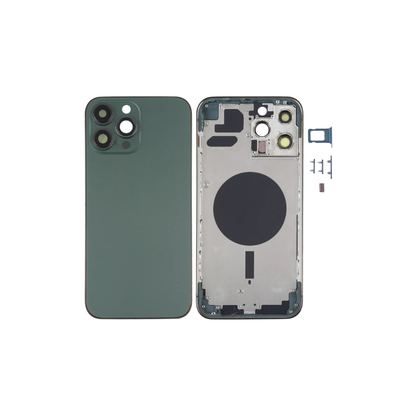 iPhone 13 Pro Max Back Housing Cover Replacement (Green) with Camera Lens, SIM Tray & Side Keys | E-Tech61