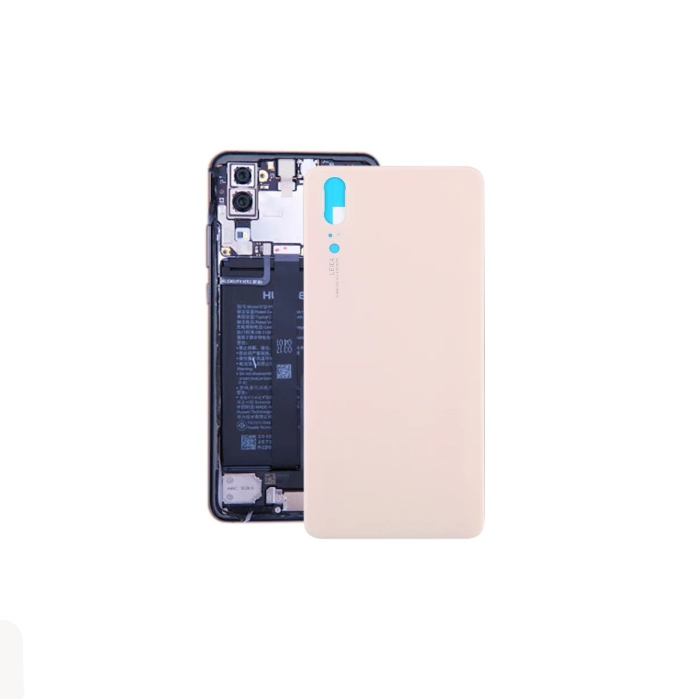 For Huawei P20 Replacement Rear Battery Cover Inc Lens with Adhesive (Pink) E-Tech61