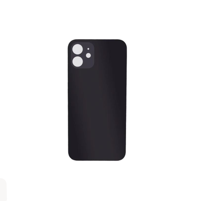 For Apple iPhone 12 Replacement Back Glass (Black) E-Tech61