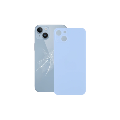 For iPhone 14 Plus Replacement Back Glass (Blue) E-Tech61