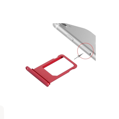 For Apple iPhone 7 Replacement Sim Card Tray - Red E-Tech61