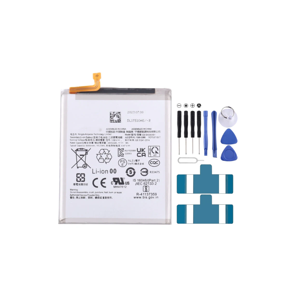 Samsung Galaxy A54 5G / A34 5G Battery Replacement 5000mAh EB-BA546ABY OEM Li-ion | E-Tech61