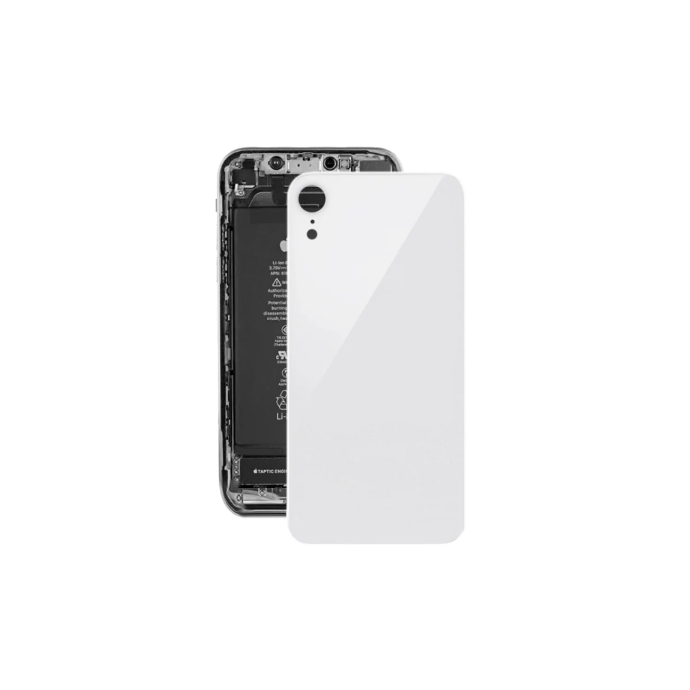 For Apple iPhone XR Replacement Back Glass (White) E-Tech61