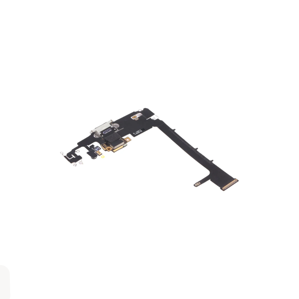 For Apple iPhone 11 Pro Max Replacement Charging Port Flex With Main Microphone with sub board (White) E-Tech61