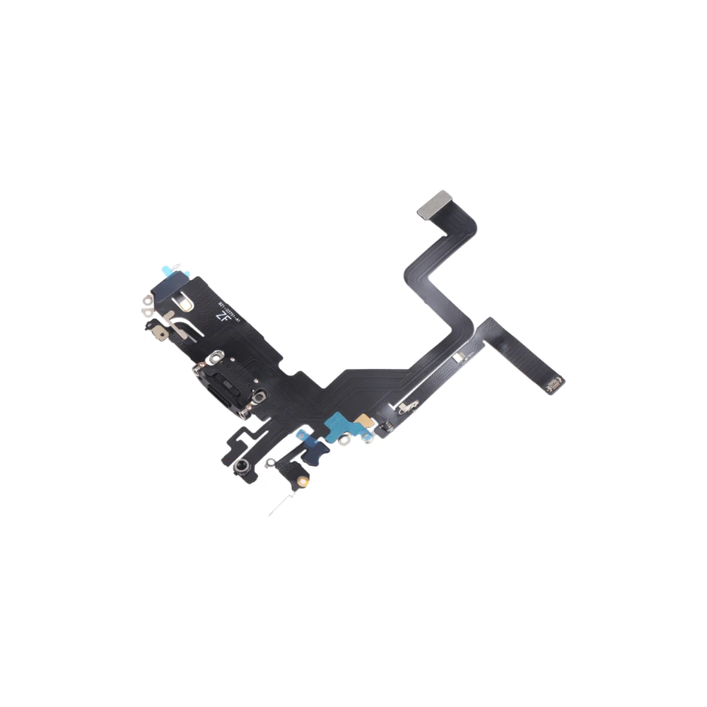 iPhone 14 Pro Black Charging Port Flex Microphone Cable Original With IC