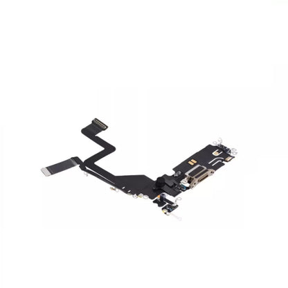 iPhone 14 Pro Gold Charging Port Flex Microphone Cable Original With IC